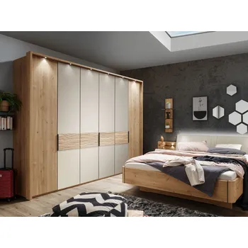 Šatní skříň Šatní skříň CADIZ dub bianco/champagner