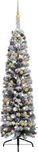 vidaXL 3077807 úzký vánoční stromek s…