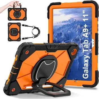 Pouzdro na tablet Outdoorový Obal Na Samsung Galaxy Tab A9 Barva: Černo-Oranžová