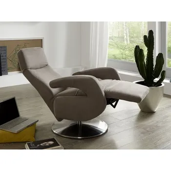 Křeslo Polohovací a otočné relaxační TV křeslo DERBY s mechanickým polohováním