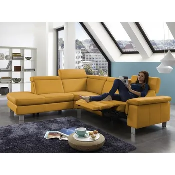 Sedací souprava Kožená rohová sedací souprava LAVA XC s funkcí relax Levý roh