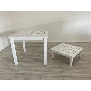 Zahradní sestava VÝPRODEJ: Sada 2ks zahradních stolků z masivu dřevo akácie