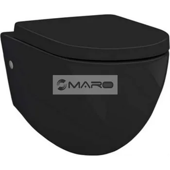 Klozet Artceram File 2.0 WC klozet závěsný, Rimless, délka 53 cm, černá matná, FLV004 17,30