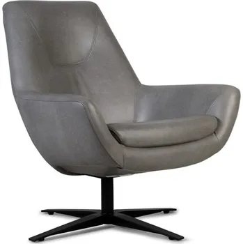 Křeslo Kožené designové otočné křeslo SHOW