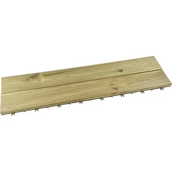 Venkovní dlažba FMT Dřevěná dřevoplastová terasová dlažba Linea Woodenstyle - 118 x 30,5 x 3 cm