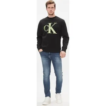 Pánská móda Calvin Klein Jeans Mikina Monologo J30J325028 Černá Regular Fit L