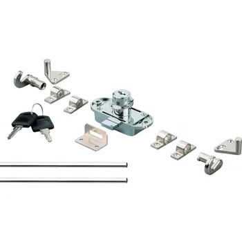 Nábytkové kování Interex Třícestný zámek T30 / Nikl 1000 mm