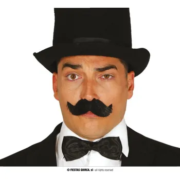 Karnevalový doplněk Fiestas Guirca Knír nalepovací černý