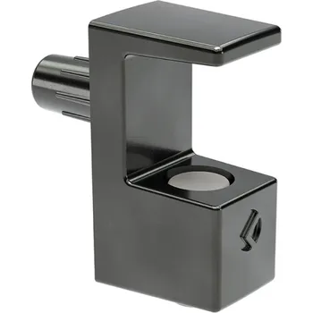 Nábytkové kování Italiana ferramenta Držák skleněné police GRACE 8 mm / Černý nikl - 10ks