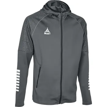 Pánská mikina Sportovní mikina Select Zip hoodie Monaco šedo bílá Velikost: XXXXL