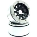 Kovové Beadlock CNC disky Absima Metsafil 1.9 Gear Black/Silver, 2ks