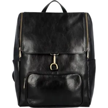 Městský batoh KOŽENÝ BATOH DELAMI VERA PELLE BLACK
