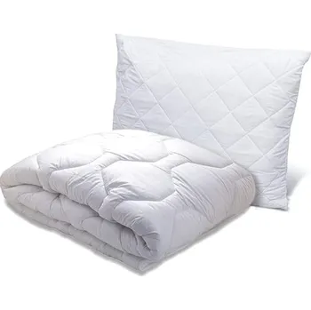 Povlečení Textilomanie Luxusní celoroční prošívaná přikrývka 140 × 200 cm s polštářem 50 × 70 cm