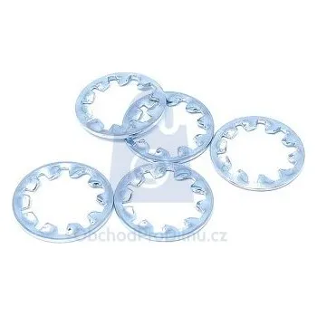 Matice Podložka ozubená, DIN 6797I, forma I s vnitřním ozubením, pozinkovaná 2,2, balení 10000 ks