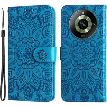 Pouzdro na mobilní telefon Sunflower knížkové pouzdro na Realme 11 Pro 5G/11 Pro+ 5G - modré