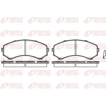 Brzdová destička Sada brzdových destiček, kotoučová brzda REMSA 0396.00