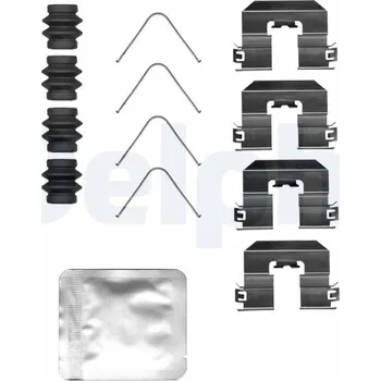 Přislušenství brzdového systému Sada příslušenství, obložení kotoučové brzdy DELPHI LX0685