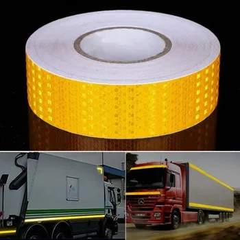 Reflexní samolepící páska oranžová, 25m x 5cm (AKCE - Reflexní pásky, barva oranžová reflexní , 25m x 5cm)