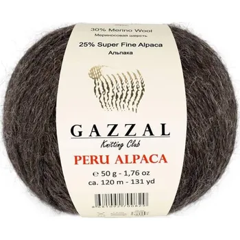 Příze Příze Peru Alpaca 2305 tmavá šedohnědá Gazzal