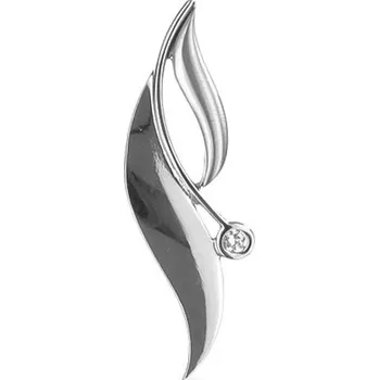 Přívěsek Argento 83732 Stříbrný přívěsek - čirý kulatý zirkon