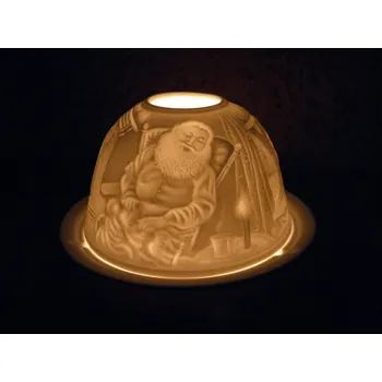 Svícen LUXUSNÍ BISKVITOVÝ PRŮSVITNÝ SVÍCEN 1