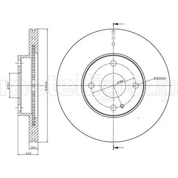 Brzdový kotouč Brzdový kotouč METELLI 23-0999