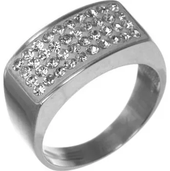 Prsten Argento 71727 Stříbrný prsten - čiré křišťály Swarovski | Velikost prstenu: 55mm