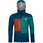 Pánská lyžařská bunda Ortovox 3L Deep Shell Jacket M petrol blue|XXL