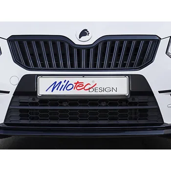 Tuning Dekor pod přední SPZ, černý lesklý "klavírlak" - Škoda Yeti City od r.v. 2013 (Škoda Yeti City od r.v. 2013)