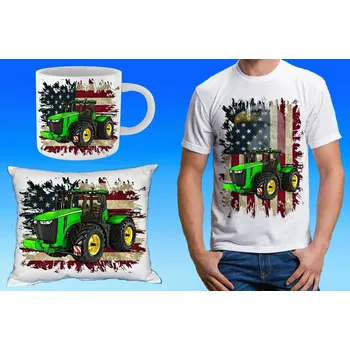 Pánské tričko John Deere 9560R dárkový set 134 (dárkový set s traktorem )