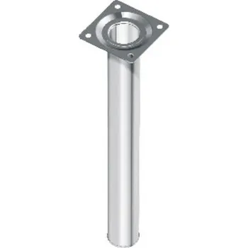 Nábytkové kování Nábytková noha, O, 30x800mm, stříbrná