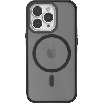 Pouzdro na mobilní telefon Woodcessories Clear Case MagSafe Matte Black iPhone 14 Pro