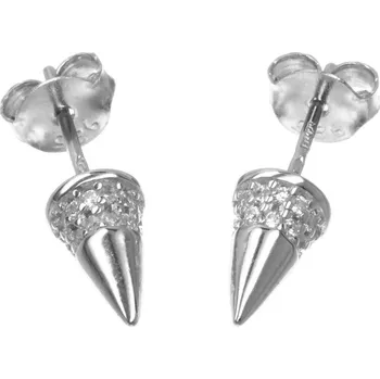 Náušnice Argento 65650 Stříbrné náušnice - čiré kulaté zirkony