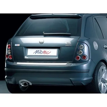 Tuning Rozšíření zadního nárazníku, ABS stříbrný matný - Škoda Fabia I. Limousine (BODY-KIT pro Škoda Fabia I. Limousine 2000-2007)