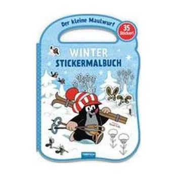 První čtění Trötsch Der kleine Maulwurf Winter-Stickermalbuch - Trötsch Verlag