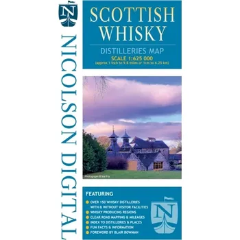 Cestování Nicolson Digital Scottish Whisky Distilleries Map - Fry, Val