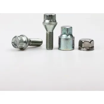 Šroubek na kolo Zajišťovací šrouby SICURIT M12x1,5x28mm, kužel, klíč 17 (Pojistné šrouby SICURIT)