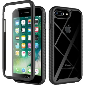 Pouzdro na mobilní telefon Pouzdro iPhone 6 / 7 / 8 / SE 2022 Techsuit - Defense360 Pro + ochrana obrazovky, černé