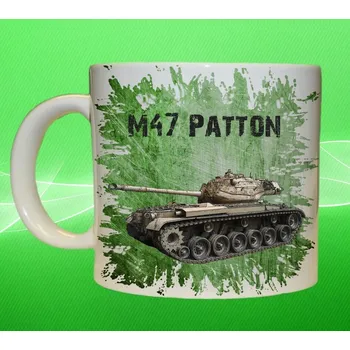 hrnek s tankem M47 Patton II 150ml (army hrnek vojenský hrneček)