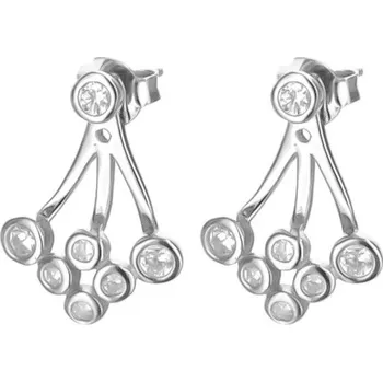 Náušnice Argento 64436 Stříbrné náušnice - čiré kulaté zirkony