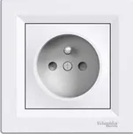 EPH2800221 ASFORA zásuvka jednonásobná, clonky, bílá, Schneider Electric