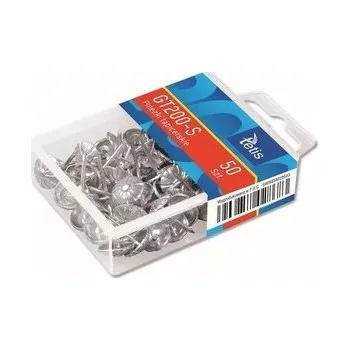 Set školních potřeb Pinezki tapicerskie srebrne 50szt GT200-S