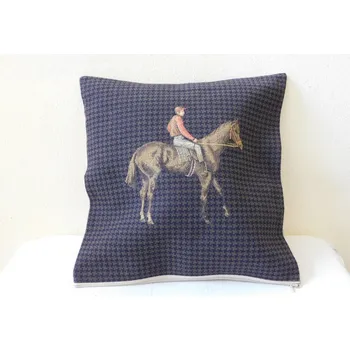 Povlak na polštářek POVLAK NA POLŠTÁŘ - ŽOKEJ NA KONI -