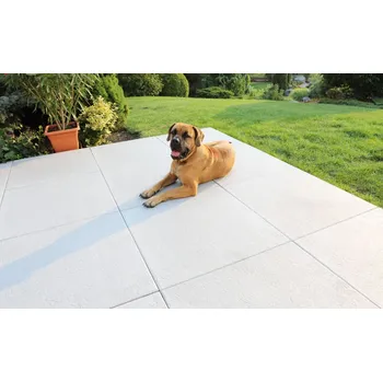 Venkovní dlažba PRESBETON Dlažba ALMA 400 x 400 x 40 mm Bílá reliéfní