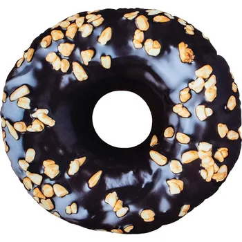 Polštář 3D polštář 52 cm - Donut s čokoládou