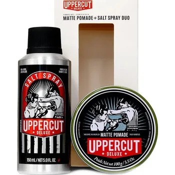 Kosmetická sada Uppercut Deluxe pomáda 100 g + Sea salt spray 150 ml dárková sada