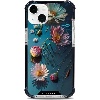 Pouzdro na mobilní telefon Odolný obal Mobiwear MagSafe Elite Bumper - Apple iPhone 13 - D014D Květy na hladině (Odolný kryt, pouzdro, obal Mobiwear Elite Bumper na mobil Apple iPhone 13 - D014D Květy na hladině, materiál Plast + TPU silikon + kov - zesílená ochrana telefonu, podpo