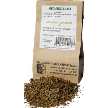 Přírodní produkt Medvědice list, sypaná bylina Jukl 50 g