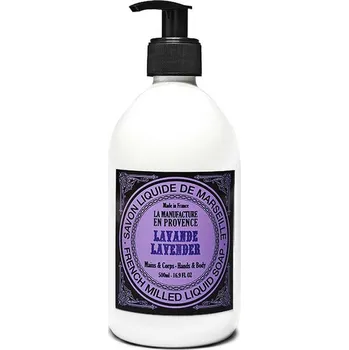 Mýdlo Tekuté mýdlo LA MANUFACTURE EN PROVENCE Liquid soap Lavender 500 ml