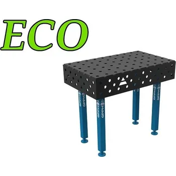 Dílenský stůl GPPH Svařovací stůl ECO (8mm) - 1000x600mm - díry o průměru 16mm, mřížka 100x100mm, nohy